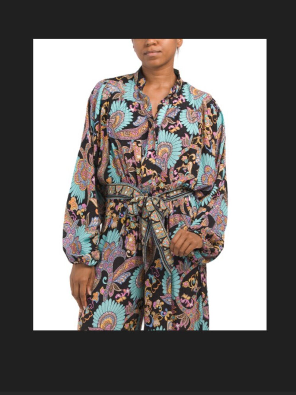Haute Hippie Style Women's Basket Weave Pattern Top and Wide Leg Pant Set